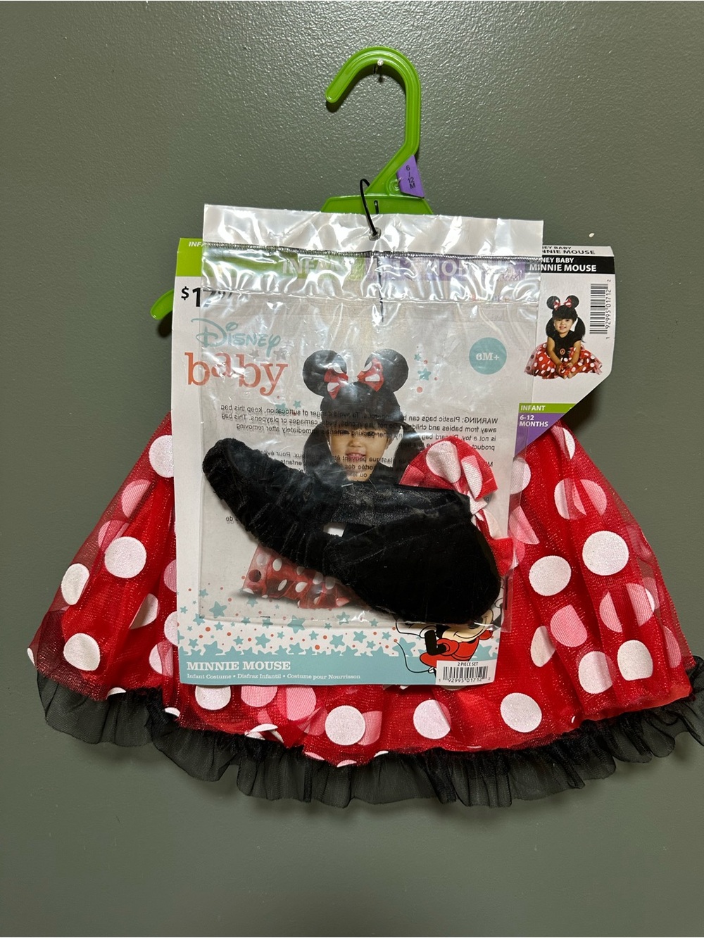 Disney Minnie Mouse Red White Polka Dot Baby Costume